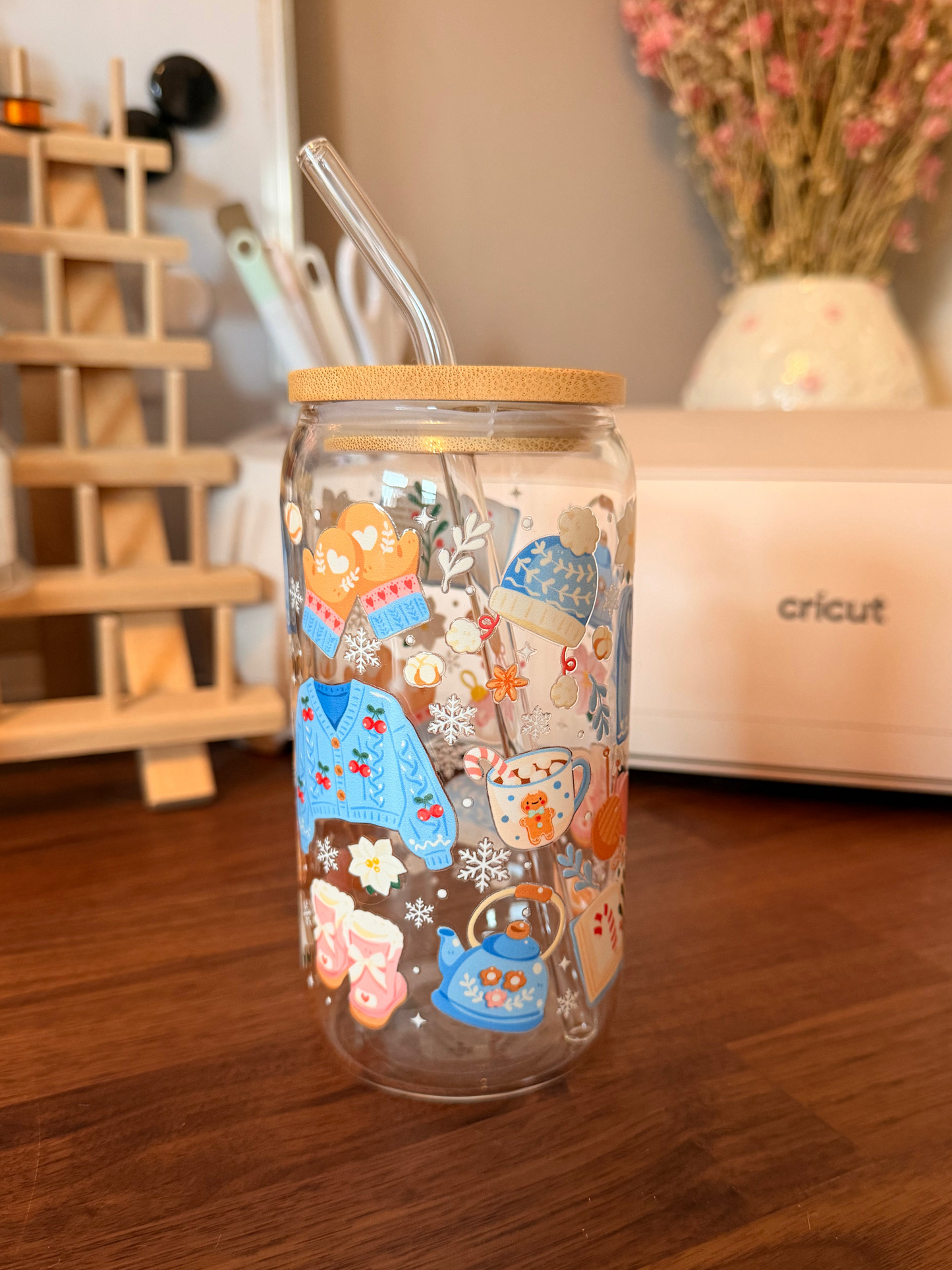 Tumbler Glas - Blue Winter