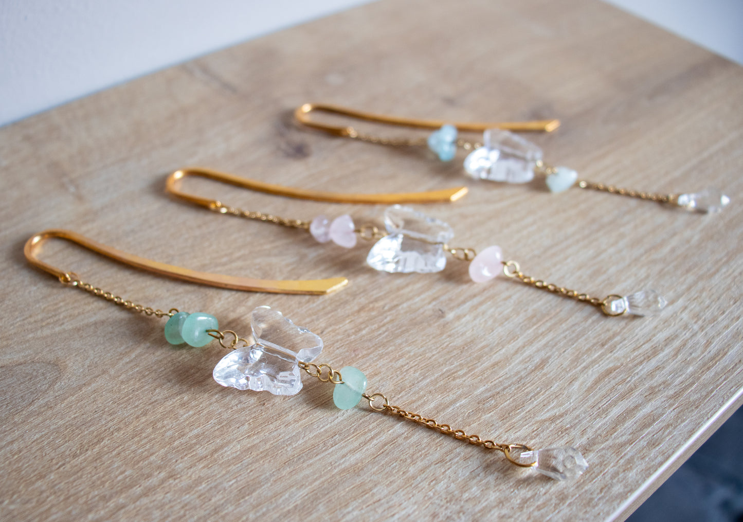 Bookcharm "Butterfly & Natural Stone"