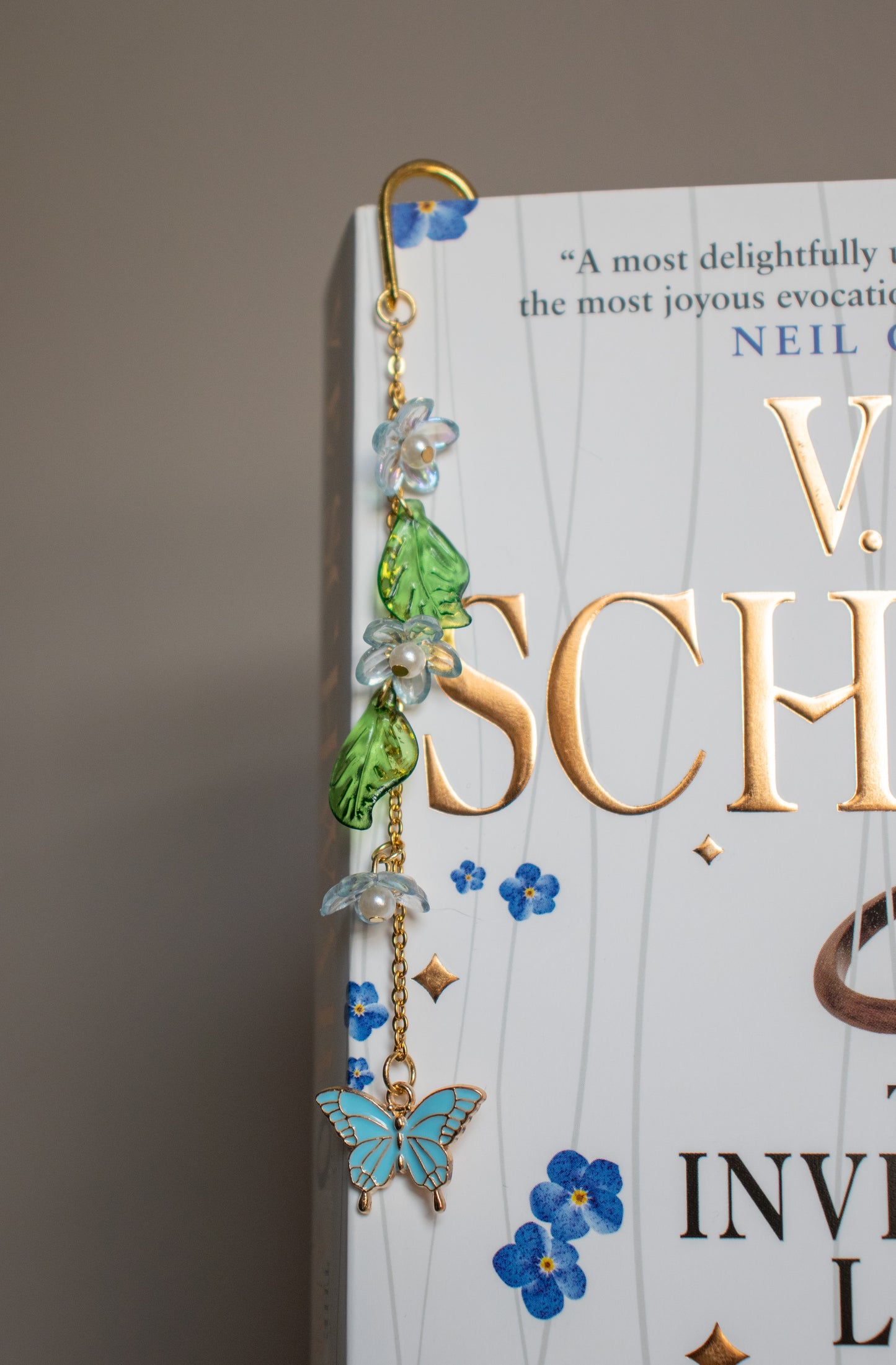 Book charm "Blue Butterfly"