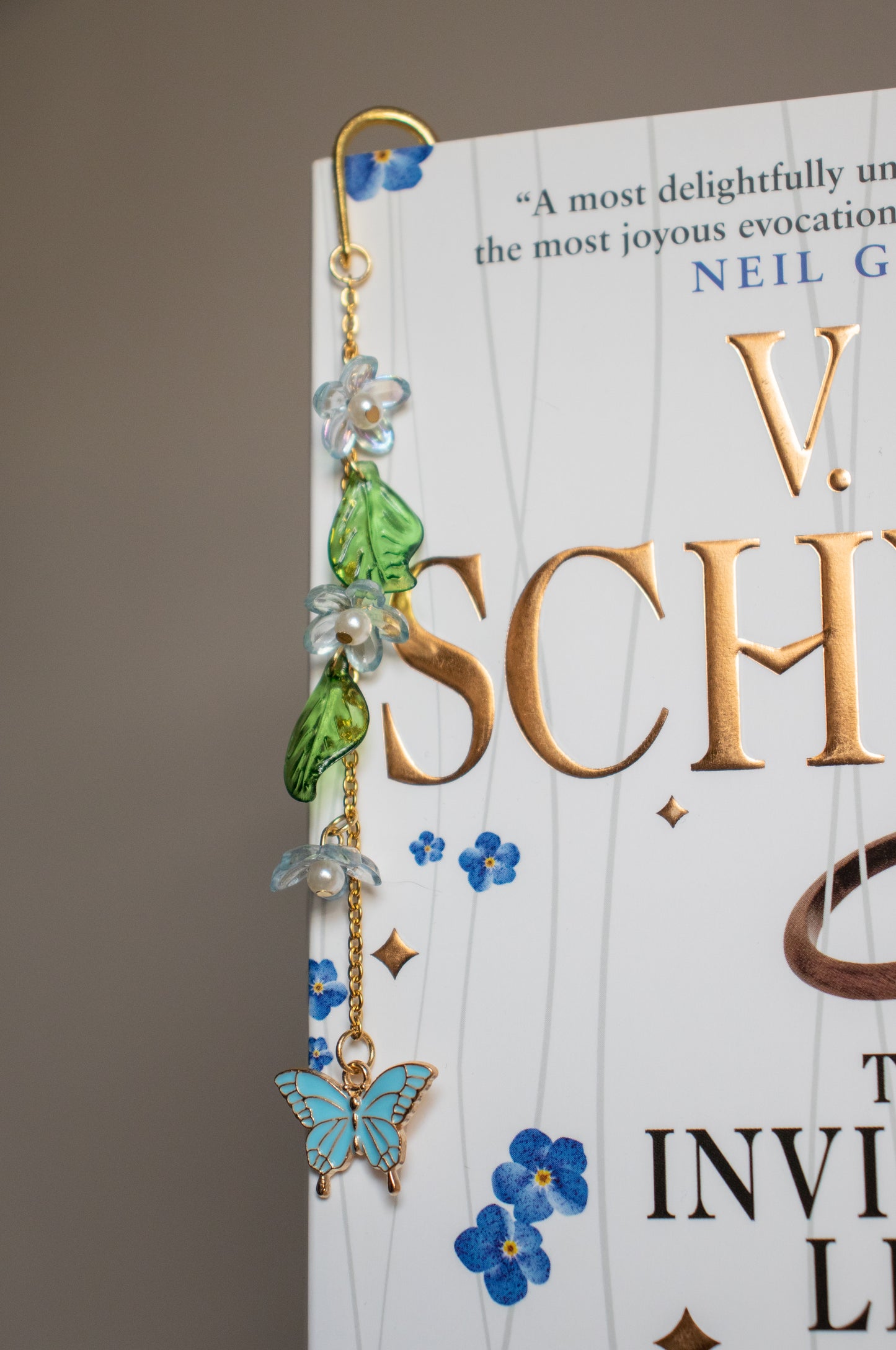 Book charm "Blue Butterfly"