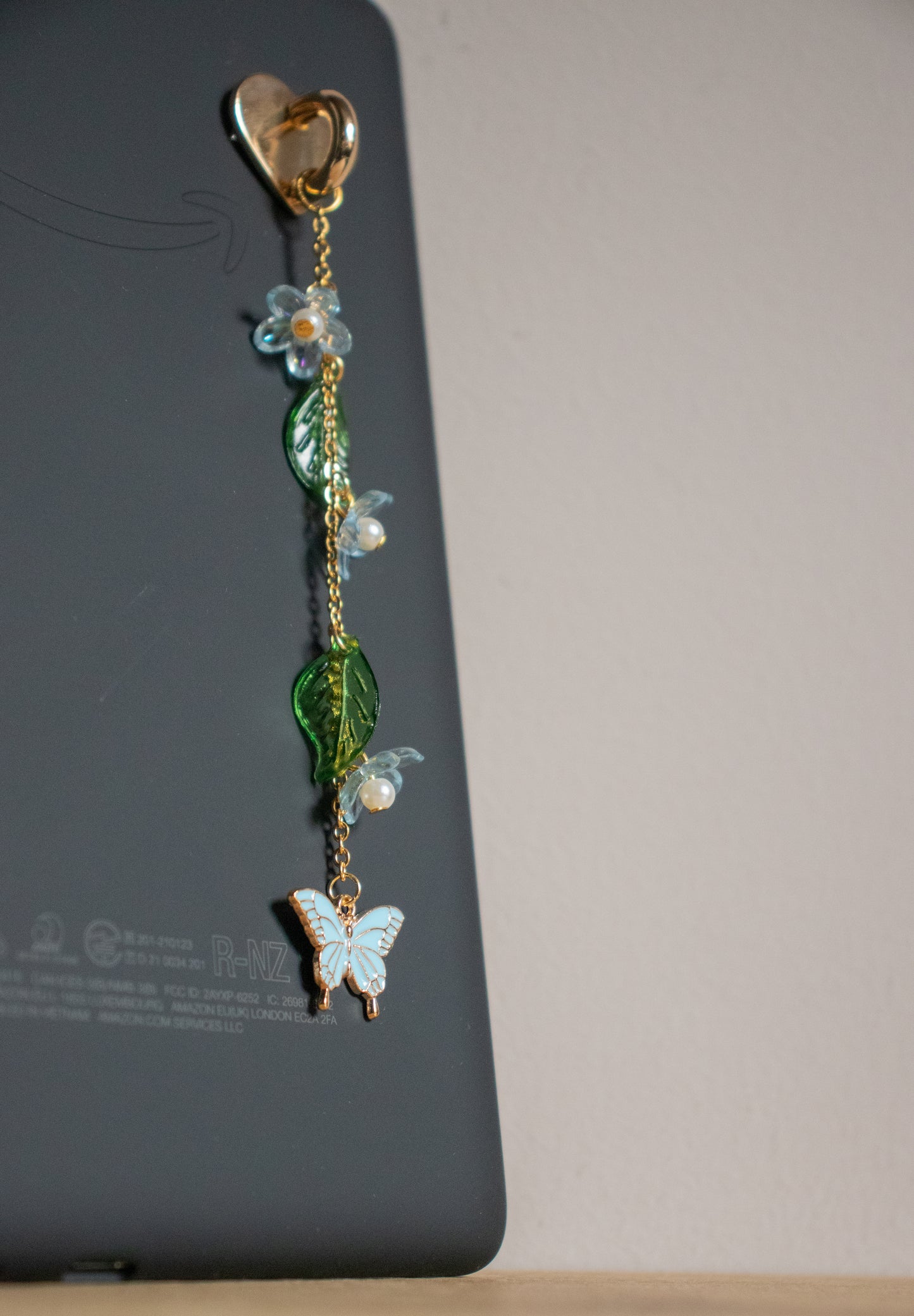 E-reader charm "Blue Butterfly"
