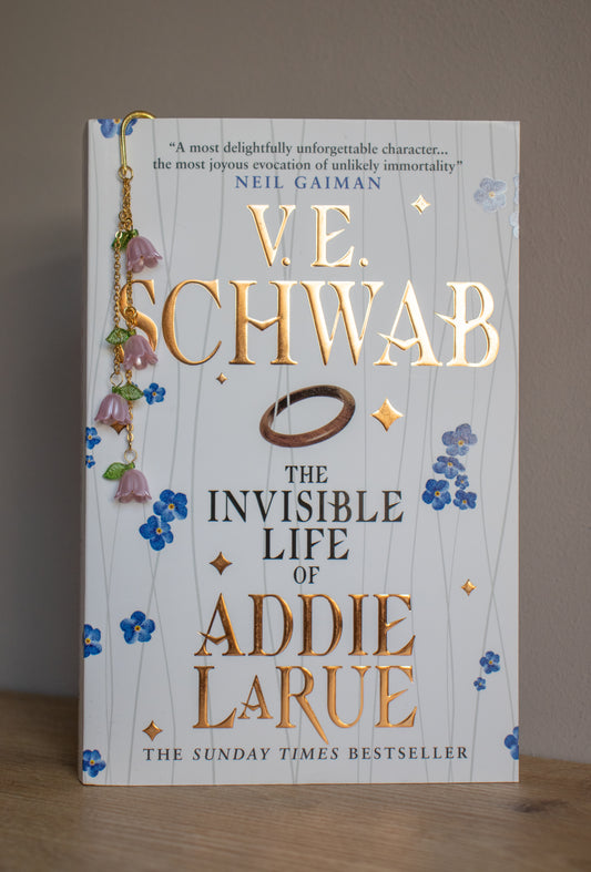 Book charm "Purple flowers"