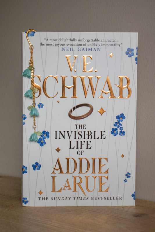 Bookcharm "Blue flowers"