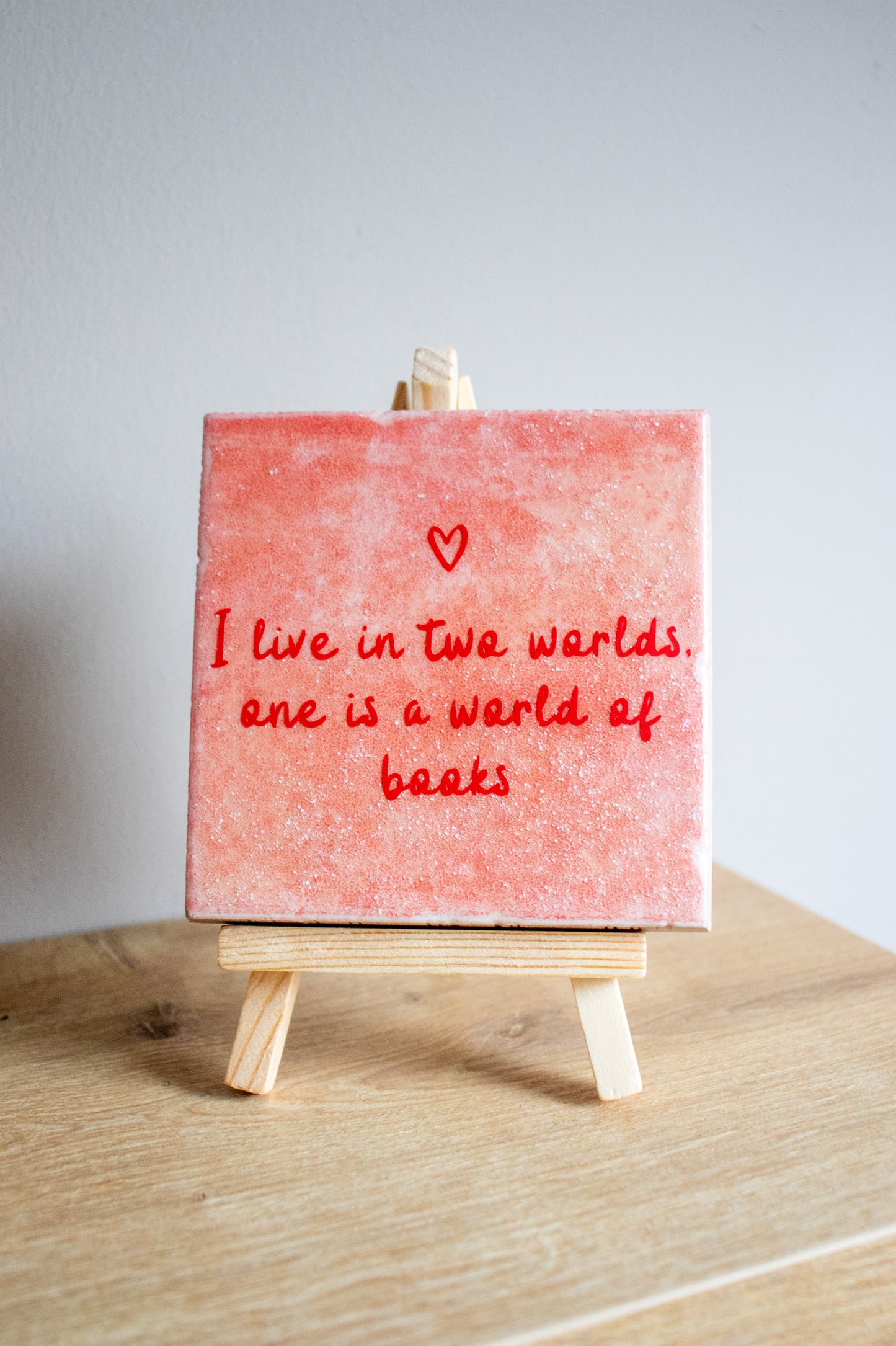 "World of Books" Quote tile with donkey