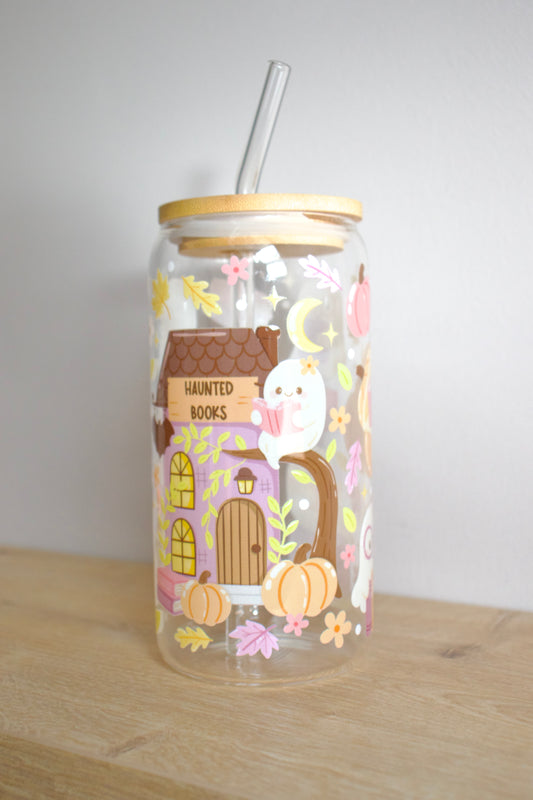 PRE-ORDER Tumbler Glas - Spooky Books