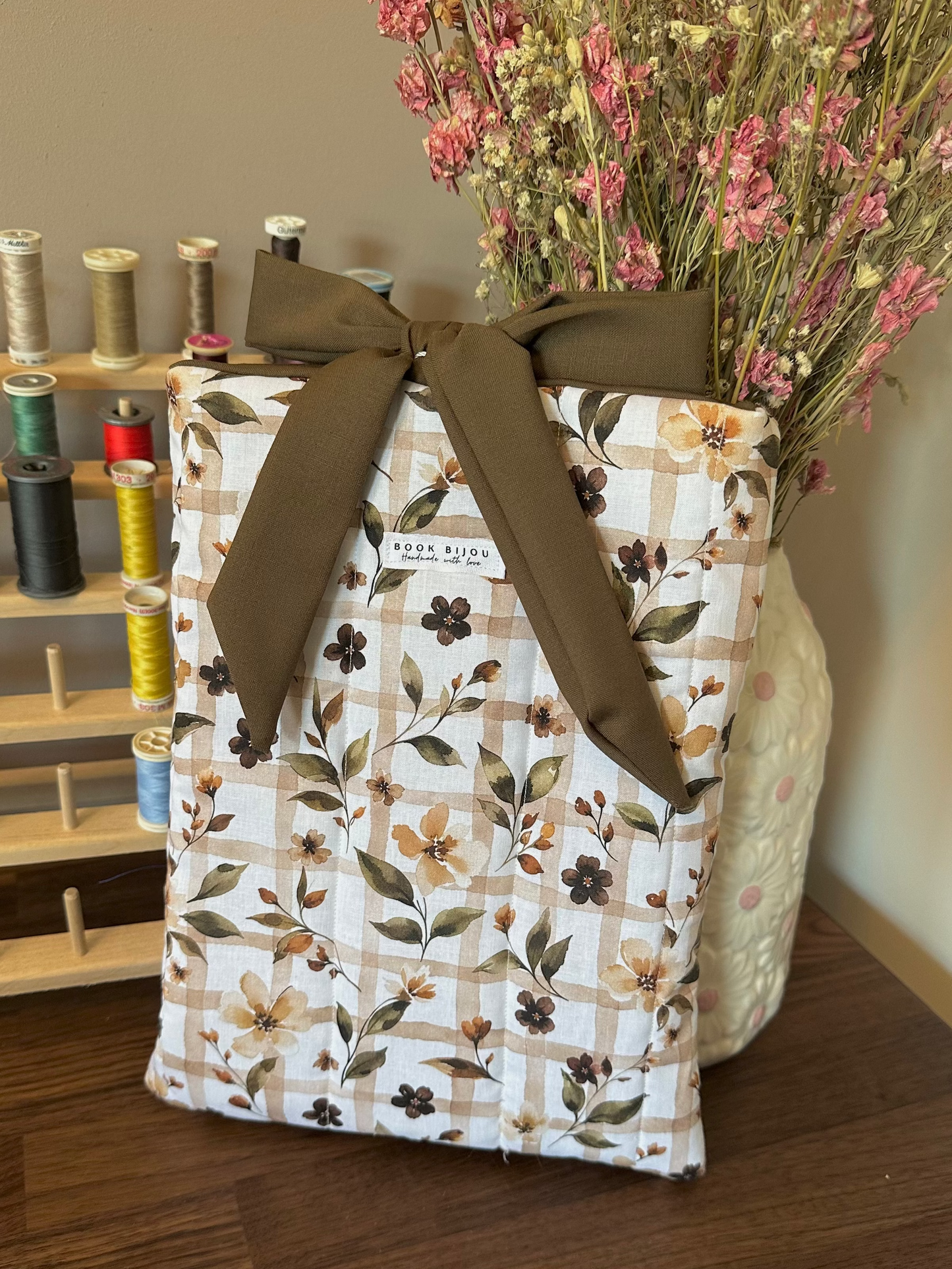 Booksleeve Luxe “Autumn Gingham"