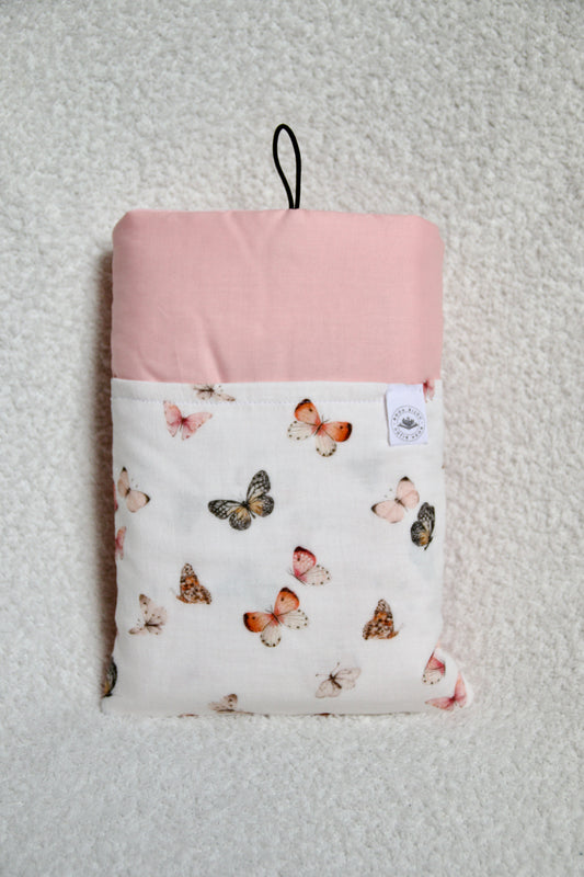 Booksleeve "butterflies pink"