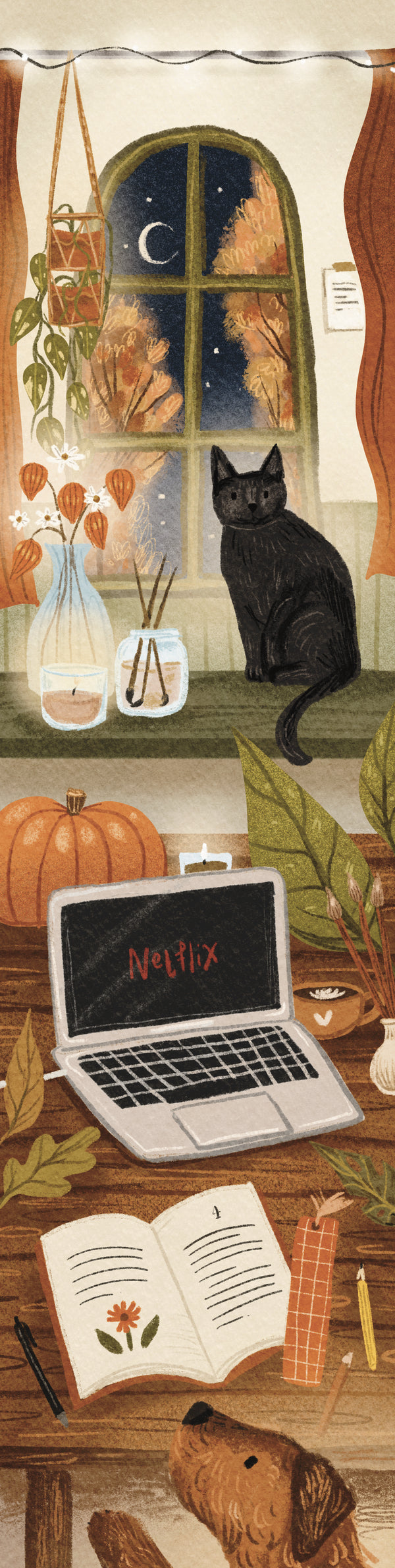 Boekenlegger 'Cozy avond'