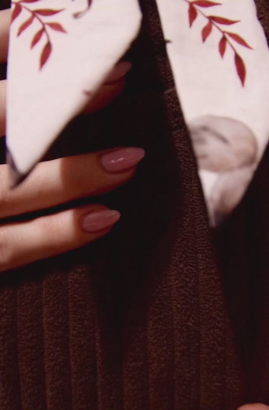 Booksleeve Luxe “brown & birds”